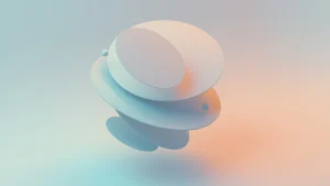 Ilustración abstracta que simboliza la optimización web y el equilibrio digital